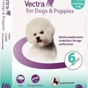 36 DOSES...Vectra Flea Spot Treatment for Small Dogs & Puppies, 11-20 lbs